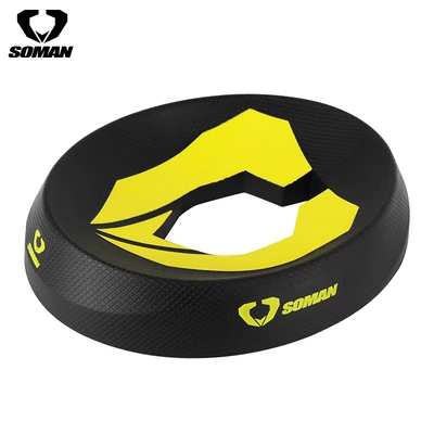 Soman Multifunctional Helmet Pad Helmet Support Pad Base Motorcycle Full Helmet Half Helmet Protective Support Black Anti-Slip Pad (Dəbilqə (Kaska) aksesuarları) - black