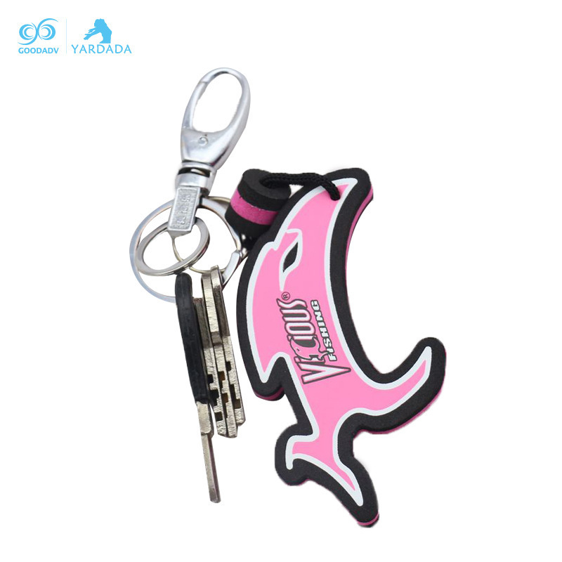 Source Manufacturer Produces Floating Keychains, Customizable with Logo, Custom-Made Cartoon Advertising Eva Keychains