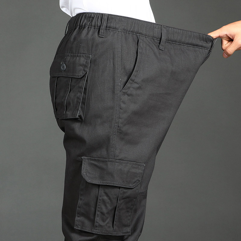 Overol-frontera especial de los hombres multi-Bolsillo sueltos pantalones casuales resistentes al desgaste pantalones al aire libre comercio exterior más el tamaño de los deportes rectos