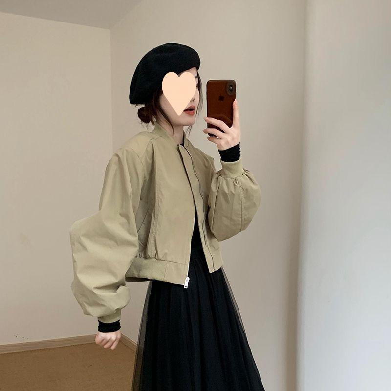 气质时尚小个子棒球服2025秋新款韩版显瘦设计短款百搭上衣外套女|undefined