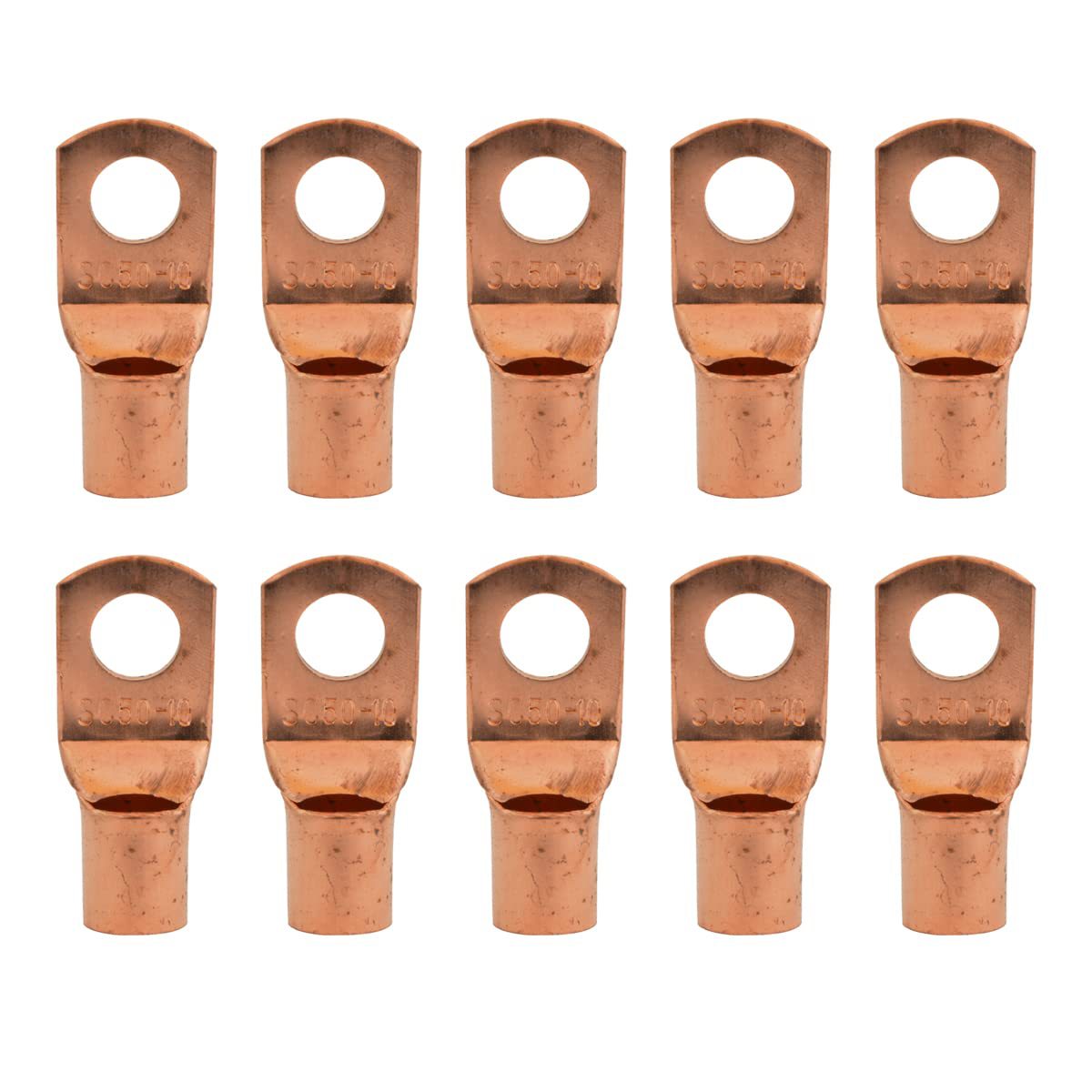 The Wires Zone 1\/0 Gauge AWG Uninsulated Pure Copper Lugs R