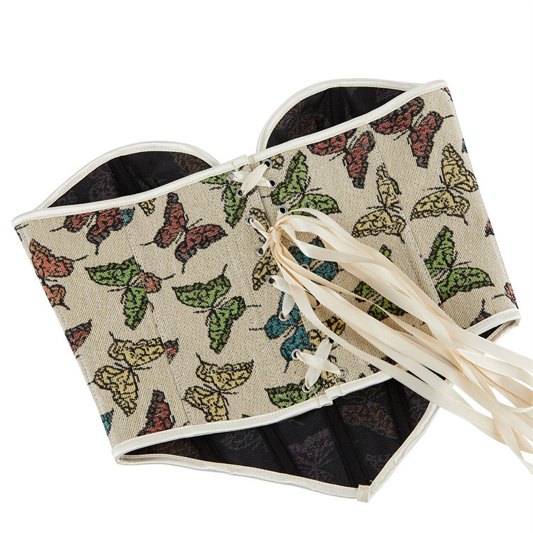 Patrón de mariposa de color albaricoque para limpiar el pecho, chaqueta sexy, Amazon AliExpress transfronteriza chatarra en vivo