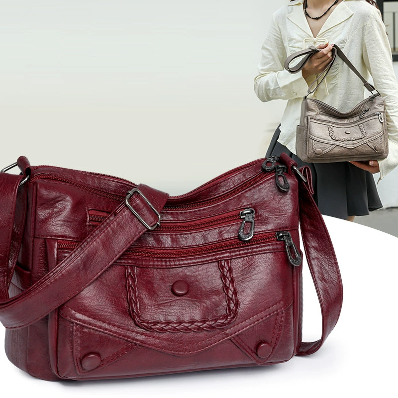 Retro trend woven universal one-shoulder bag