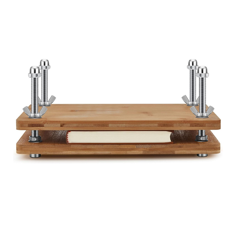 Clip de libro de bambú transfronterizo queso de tofu casero filtro desmontable de madera inalámbrica presión de papel