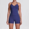 6700 vest + 6688 shorts set - dark blue