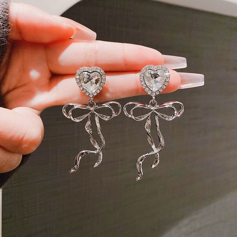 Серьги, универсальная серебрянная игла, аксессуар, образец серебра 925, стиль легкого люкса