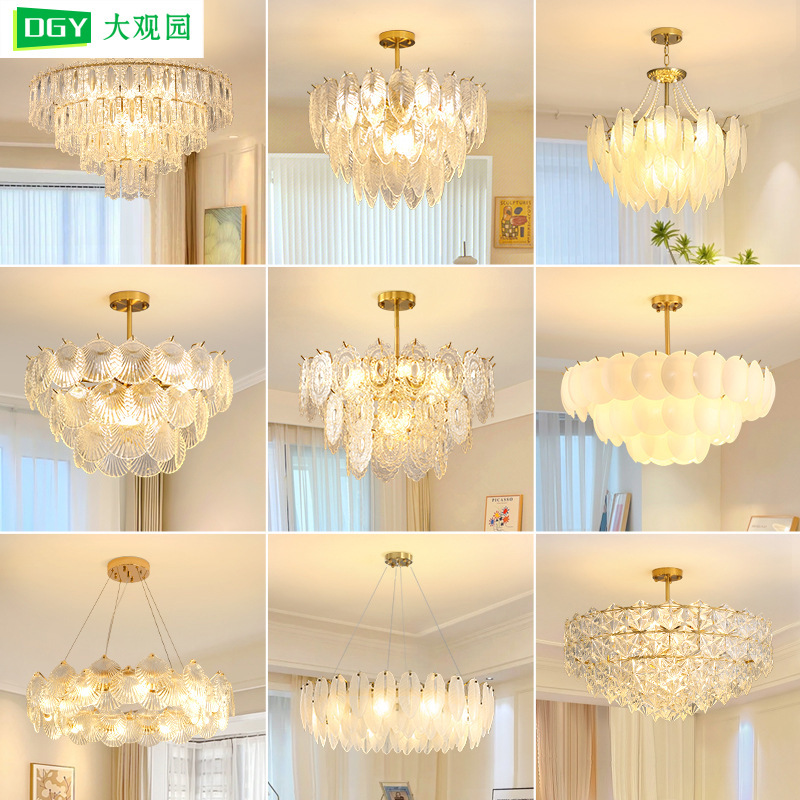 Living Room Chandelier, French Light Luxury Crystal Dining Room Lamp, Modern Minimalist Dining Room Bedroom Lamp, New Living Room Main Lamp 431L