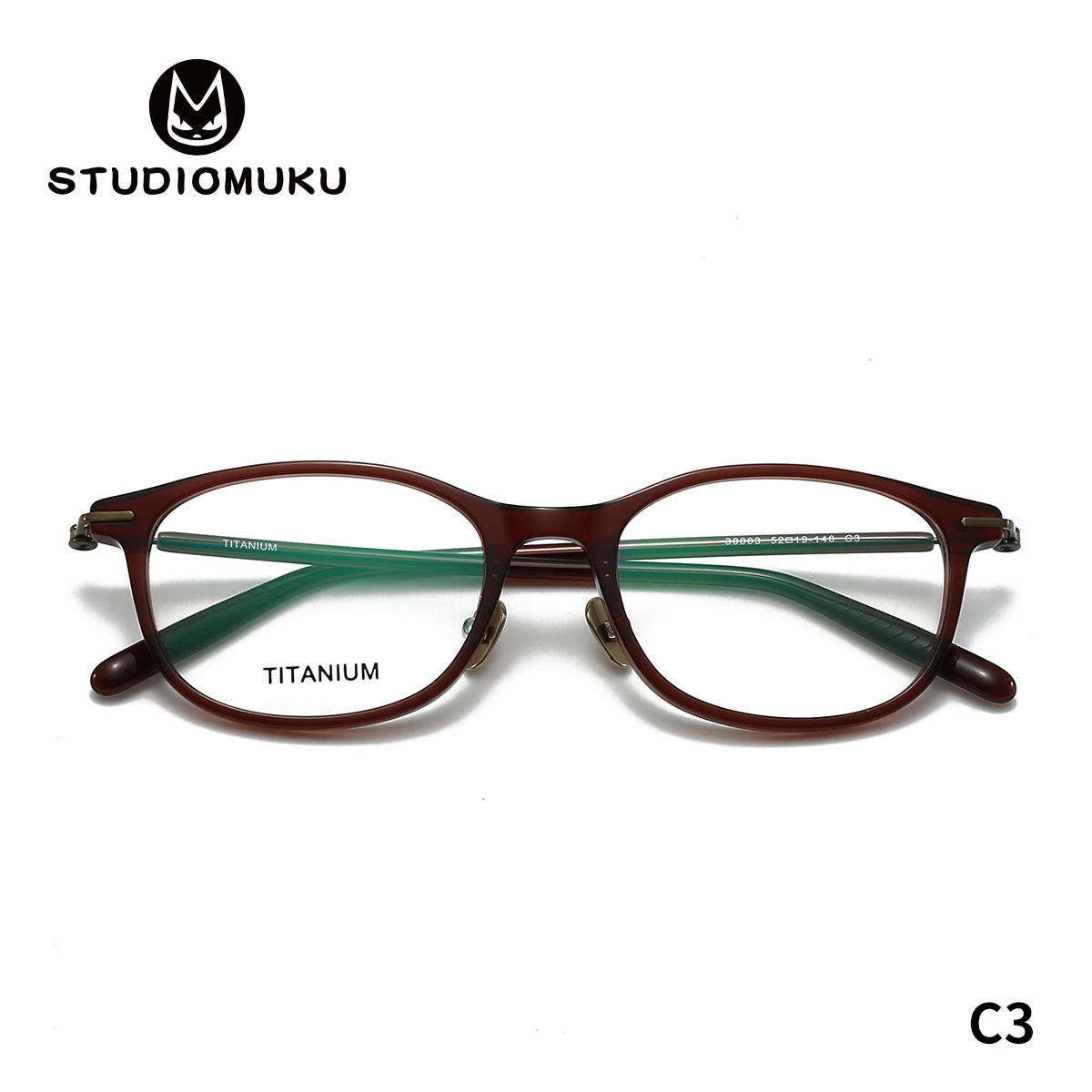 STUDIOMUKU MUKU Cool Glasses actualiza constantemente sus marcos de gafas elípticos de placa iterativos Marcos de gafas de titanio puro