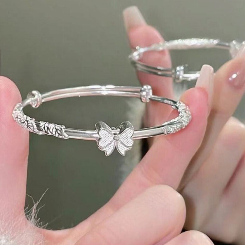 Bright Bow Bracelet Women's Summer Best Friend Escape Princess Bracelet Fashion Light Luxury Sweet Birthday Gift