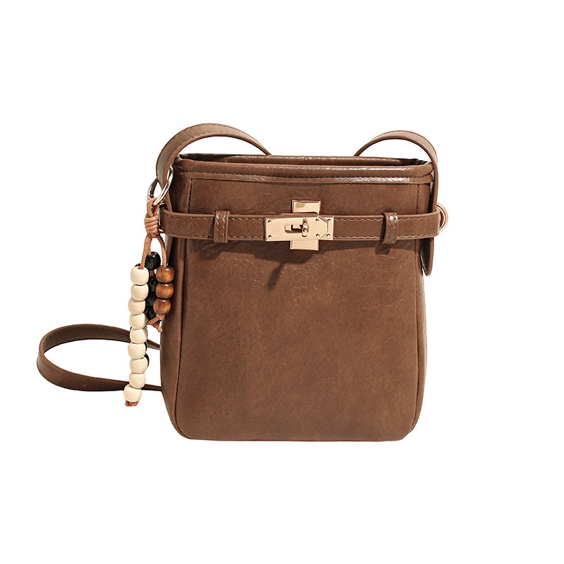 Transfronterizos de alto nivel bolso de mano para mujeres otoño y invierno 2025 nuevo estilo retro de moda mochila mochila casual