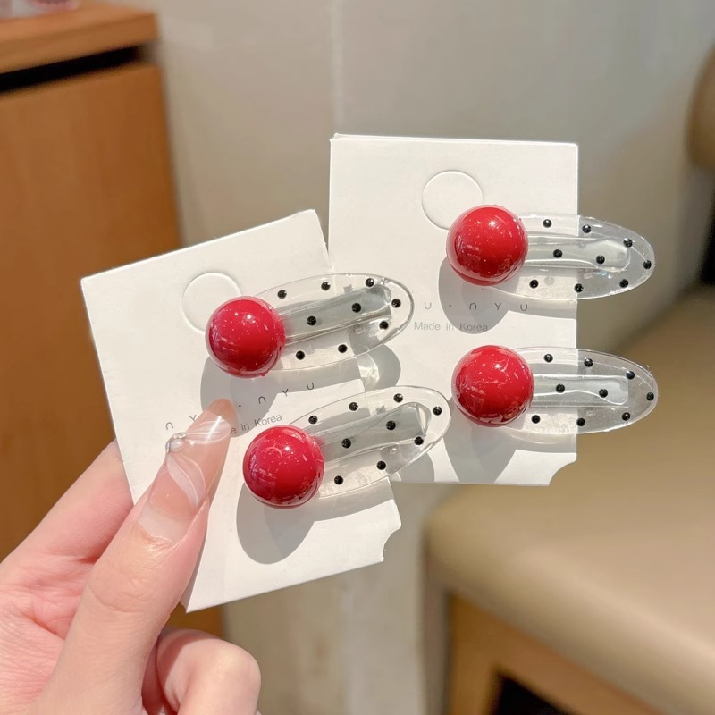 Clip de pelo coreano de onda de amor, frente de mujer, clip de frangeo temperamento, clip de pelo roto, clip de boca de pato, tocado simple