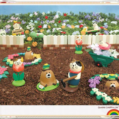 雑貨 ZAKKA 春の農場 庭 農家 猫 カエル かわいい ミニチュア 樹脂 クラフト 小物