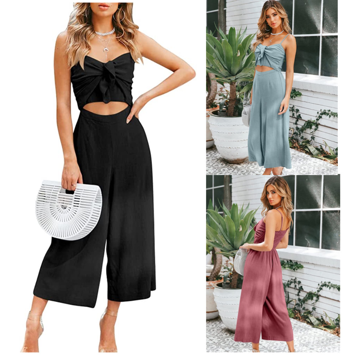Summer overall with bow