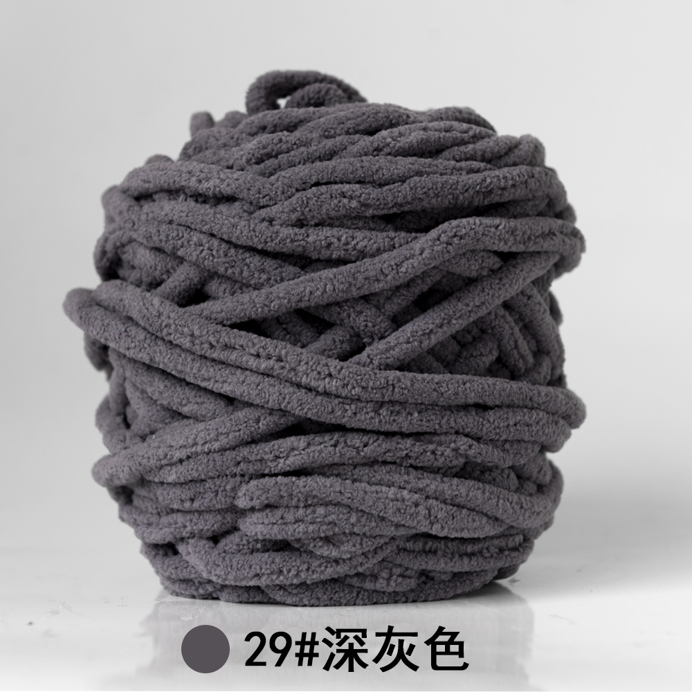 Hilo de la tira de hielo hilo de una sola hebra de lana gruesa bola de aguja hilo tejido a mano bolsa bufanda material de DIY Paquete de fábrica al por mayor