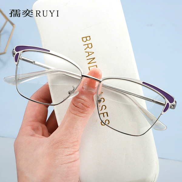 Silver -purple frame