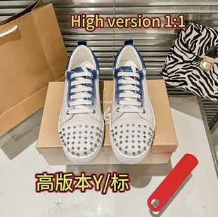 欧洲站新款CL红底鞋铆钉男鞋头钉cl情侣款女鞋刺绣休闲潮流板鞋-阿里巴巴