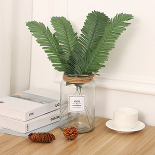 Wholesale Office Green Artificial Leaves Artificial Plants Factory Direct Supply Realistic Cloth Iron Leaves Wholesale