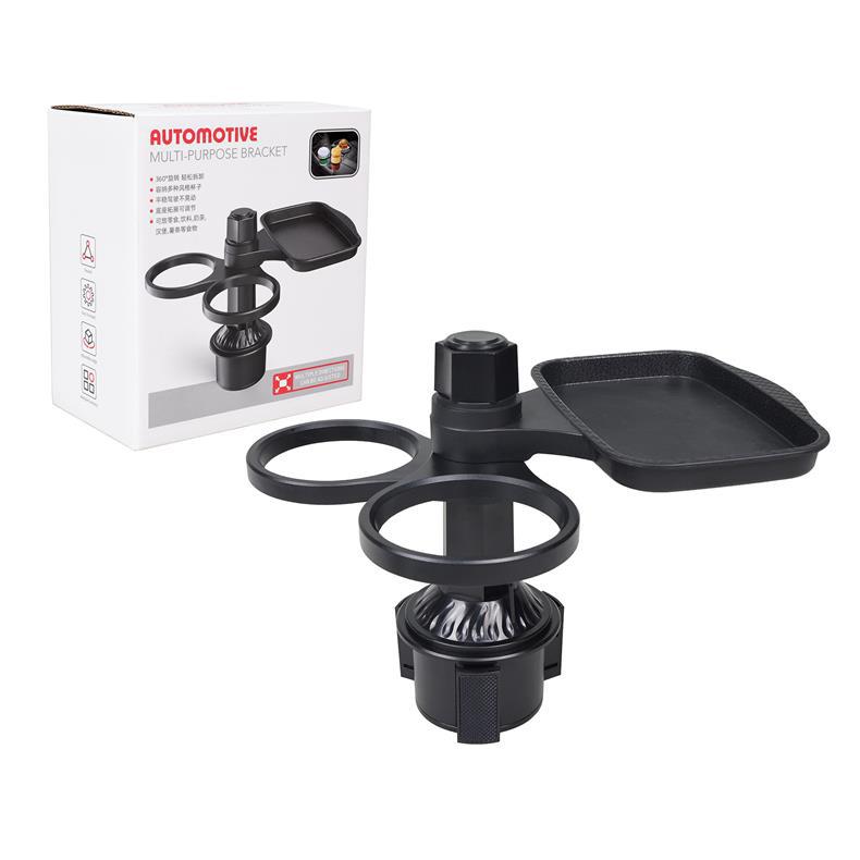 2024 New Car Mobile Phone Holder Tray Dinner Plate Car Multi-Functional Storage Beverage Coffee Burger Water Cup Holder