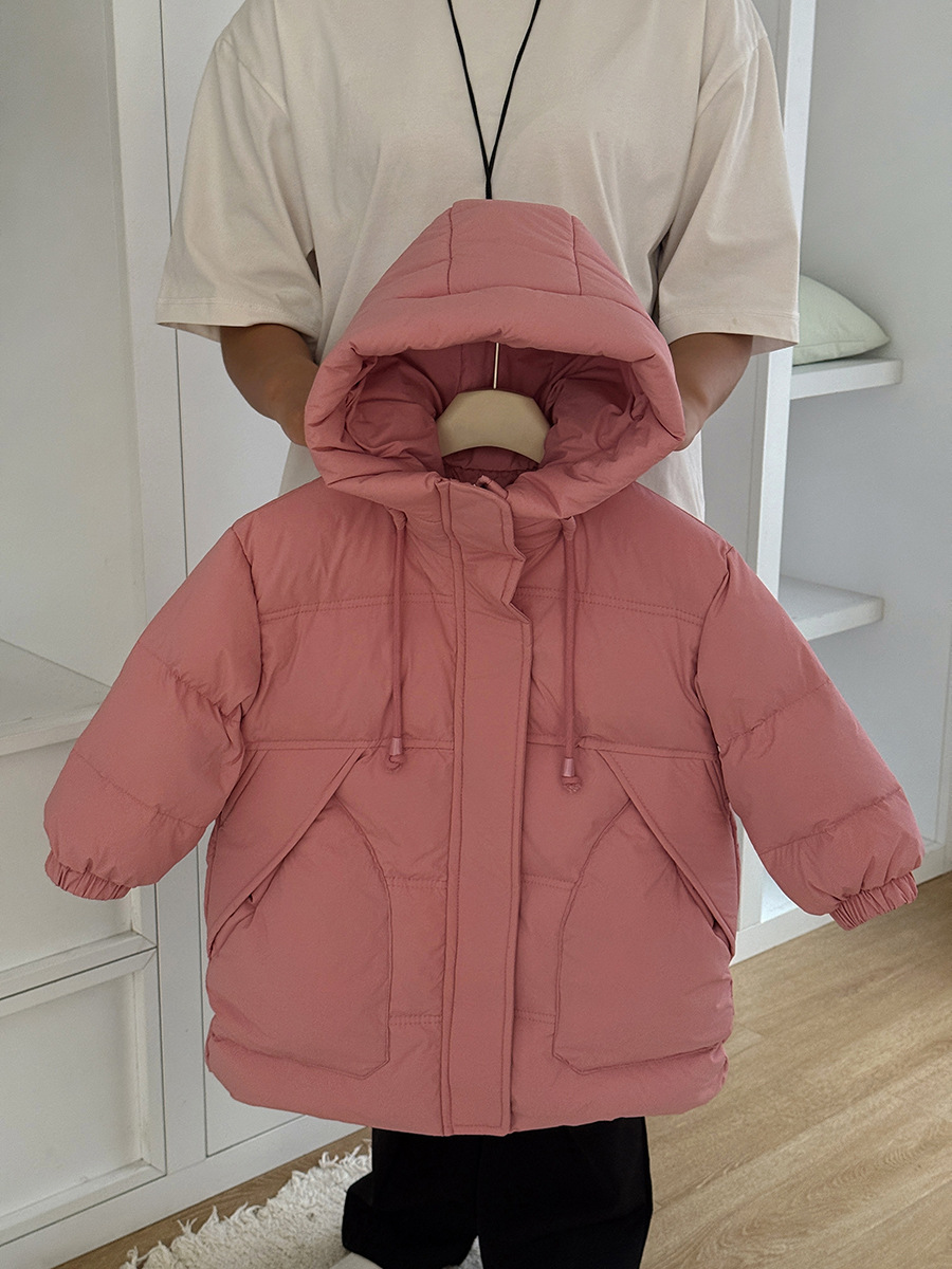 2024 nuevo otoño e invierno engrosado para niños chaqueta de plumón de longitud media para niños chaqueta de plumón de invierno cálido chaqueta al por mayor