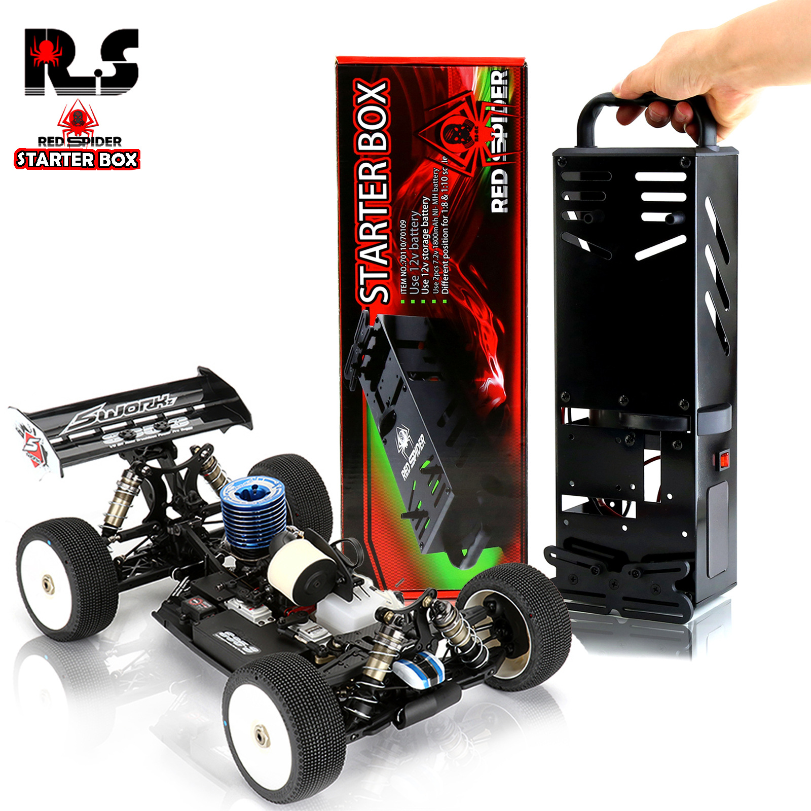 RS红蜘蛛出品模型车油动遥控车启动台1/8 1/10油车专用启动台R112