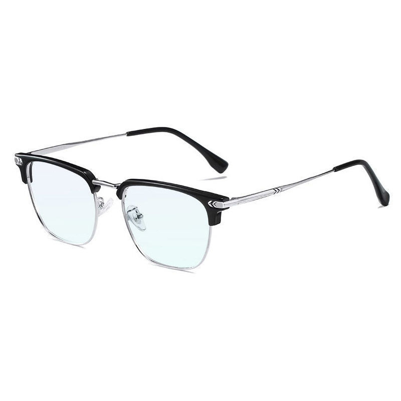 Gafas débiles rojas y verdes para conducir al aire libre, línea de cejas, medio marco, espejo plano de alta definición, los hombres pueden equiparse con gafas de miopía