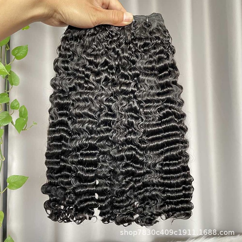 Burmese Curly Hair Bundles Sew In Pixie Curls SDD Hair Weft|undefined