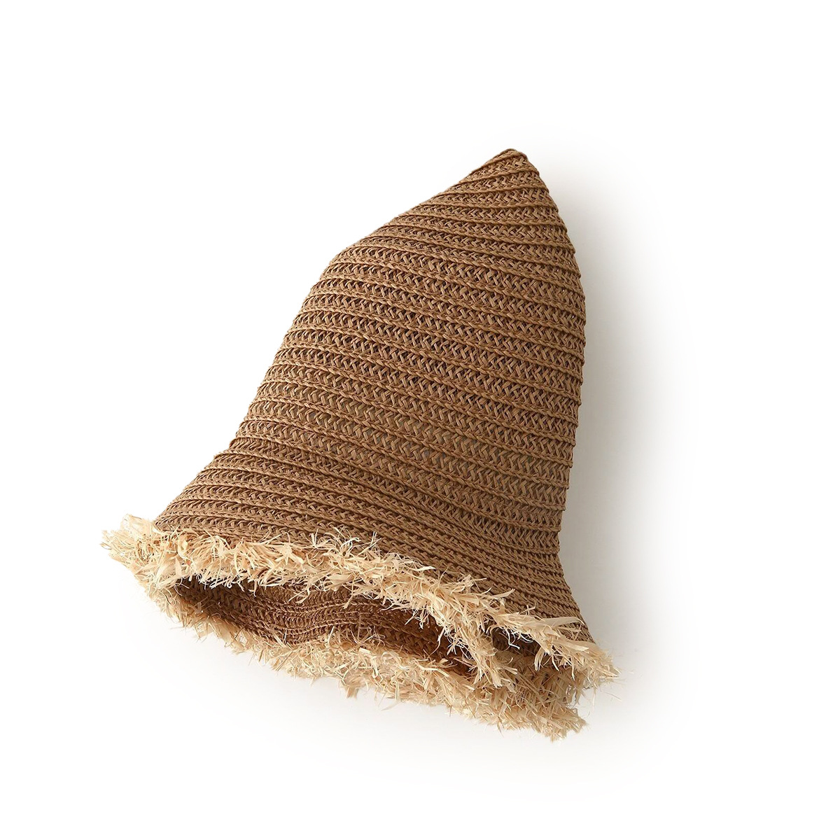 Wholesale Simple Pure Color Raw Edge Straw Hat Nihaojewelry display picture 10