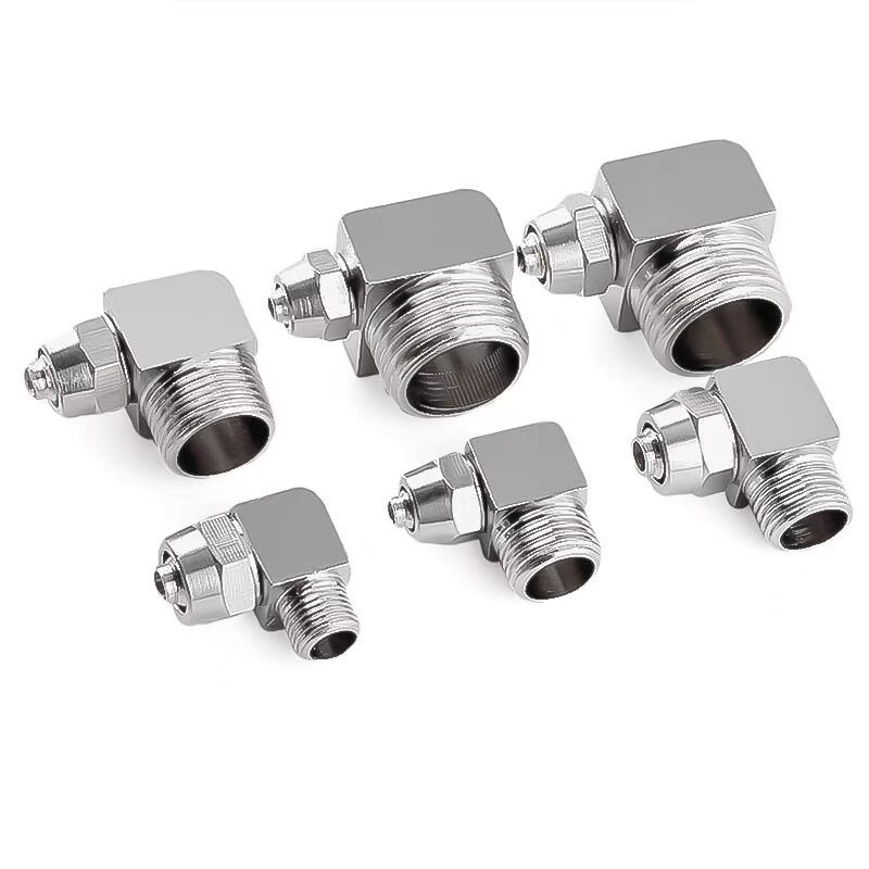 304不锈钢快拧弯头/直角快拧终端/PU管 尼龙管/软管90度接头