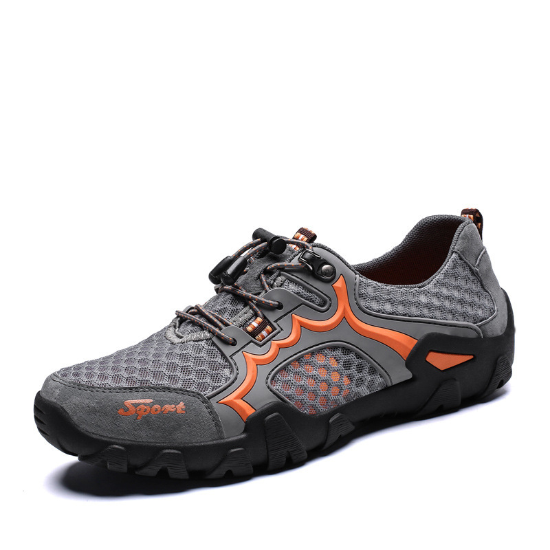Zapatos de hombre transfronterizos de verano nuevos zapatos deportivos transpirables de malla zapatos casuales de malla suave al aire libre zapatos de montaña para hombres