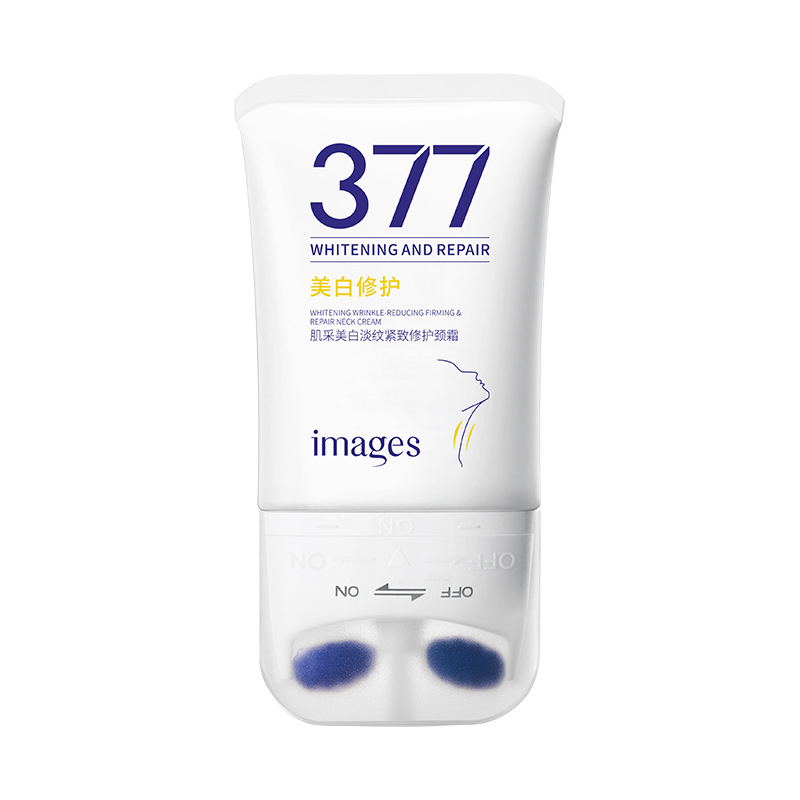 Image Beauty 377 Crema para el Cuello Blanqueadora, Reductora de Arrugas, Reafirmante y Reparadora, Crema para el Cuello en Forma de V, Suave, Nutritiva, Hidratante y Calmante image 6