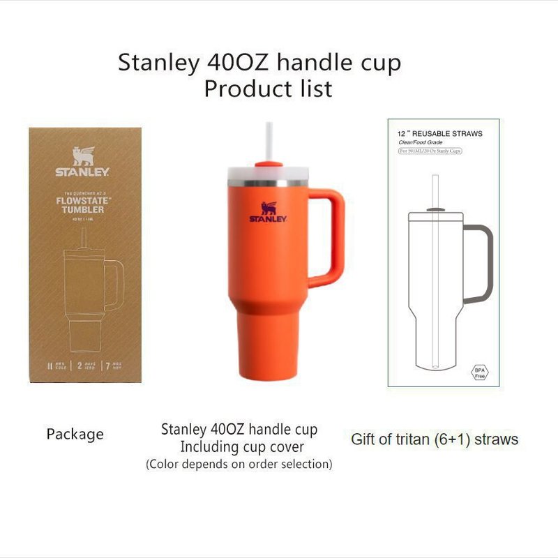 美式爆款现货ebay史丹利stanley2代40OZ大容量不锈钢车载保温水杯|undefined