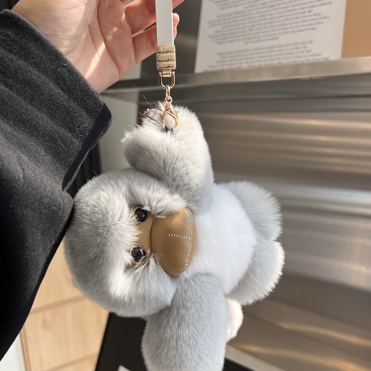 Red de celebridades lindo mono lindo colgante peluche muñeca orangután bolso colgante llavero muñeca de trapo