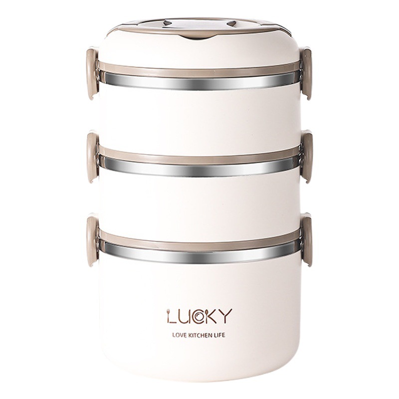 Japonés doble capa multi-capa al por mayor fábrica lonchera aislado de acero inoxidable 304 Grado de alimentos compartimiento de trabajador de oficina