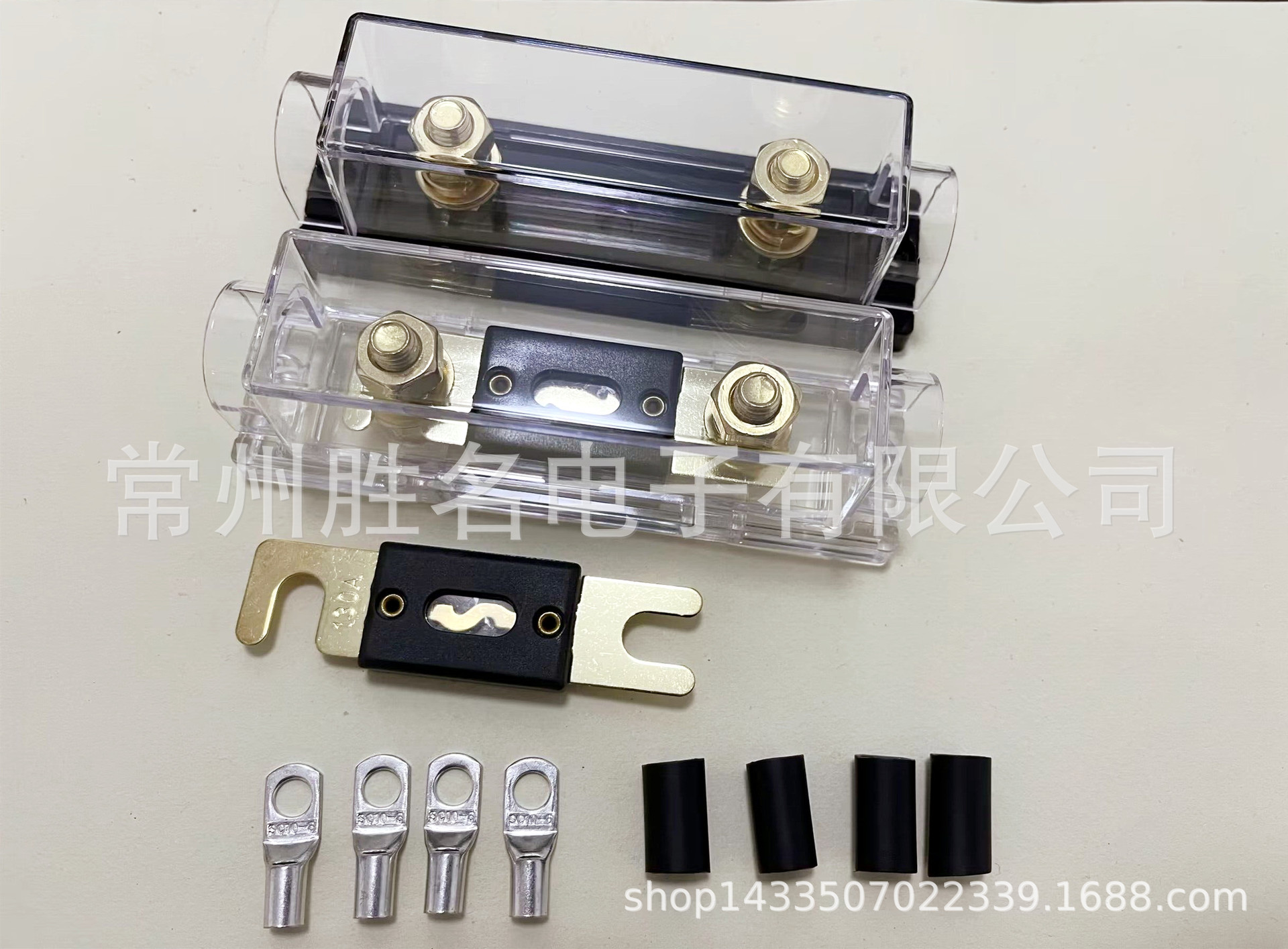 SWE1652代替JEF-540E叉栓式大平插保险丝座螺栓保险片盒防水镀金