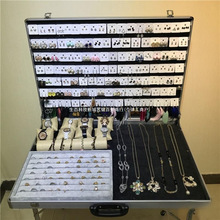 摆摊箱夜市摆摊神器地摊箱首饰箱多功能可折叠饰品展示架桌铝箱