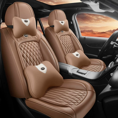 Factory Wholesale Breathable Business — Seat cushion, seat cover - brown-luxury-edition-new-mesh-five-seater