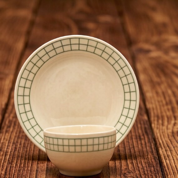 Ins Style Retro Green Plaid Ceramic Tableware Set Creative Household Tableware Rice Bowl and Dish Set for Commercial Restaurants Ins Style Retro Green Plaid Ceramic Tableware Set Creative Household Tableware Rice Bowl and Dish Set for Commercial Restaurants