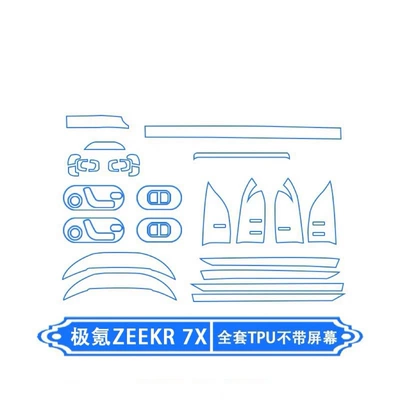 for the central control screen, navigation screen | Car interior film - full-interior-set-does-not-include-screen