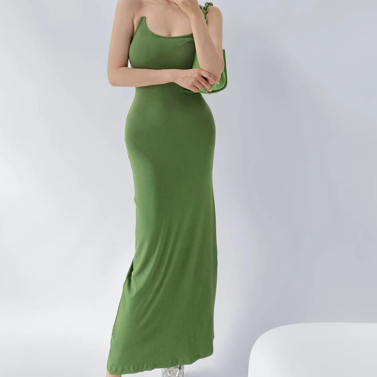 2023 summer new INS light ripe sexy hot girl style strapless invisible sling waist hip long dress