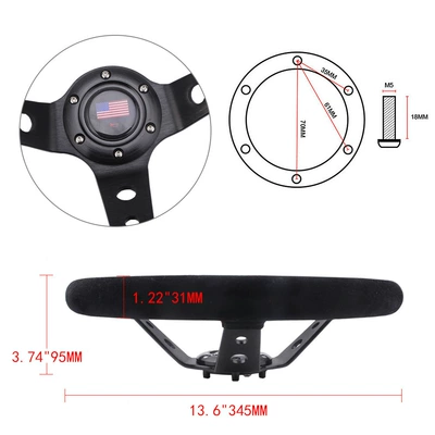 Steering Wheel 345mm – Qìchē Steering wheel