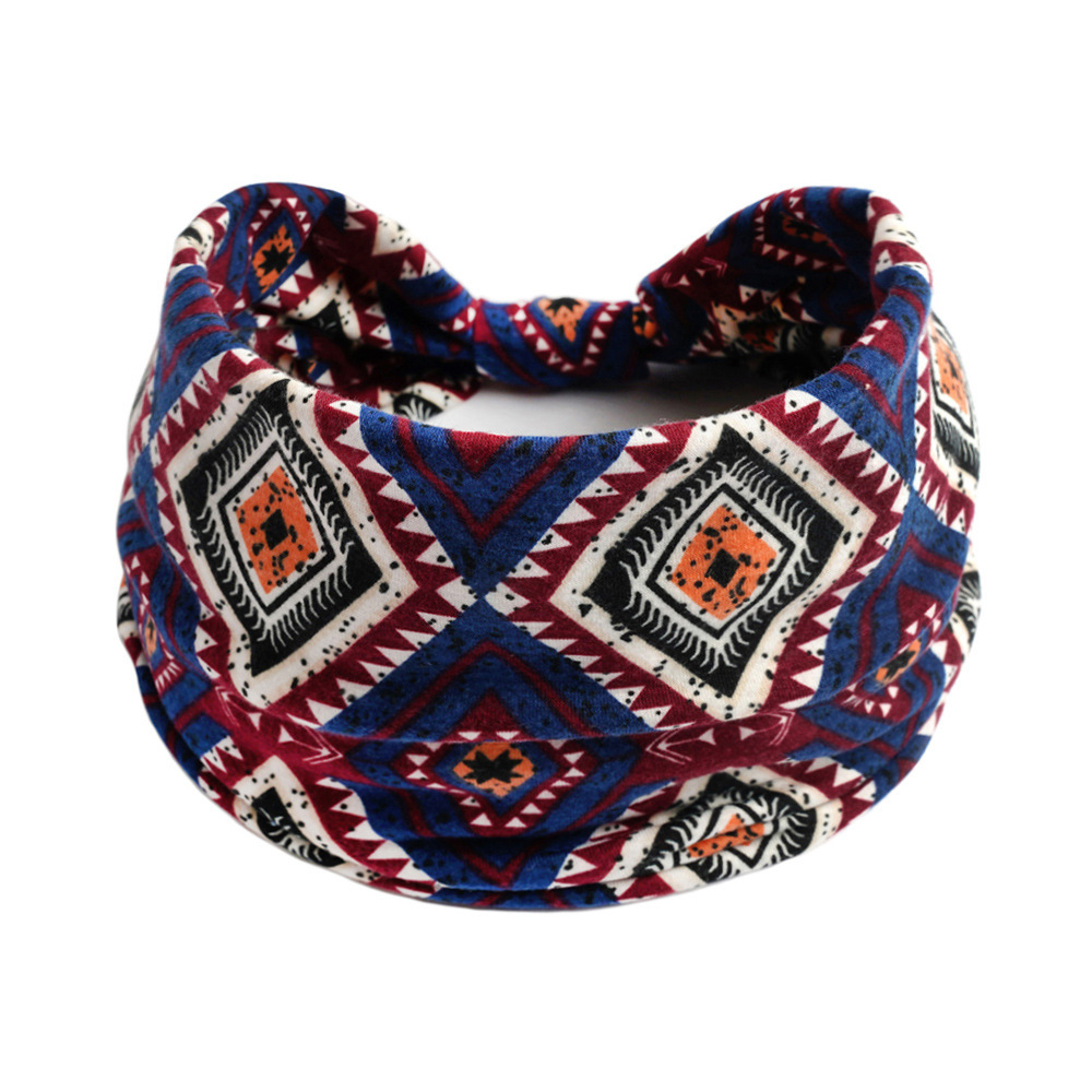 Retro Europa y los Estados Unidos venta cruzada de yoga damas correa de cabello toallas antiperspirantes elásticas algodón absorbedor correa de cabello nuevo accesorio para el cabello