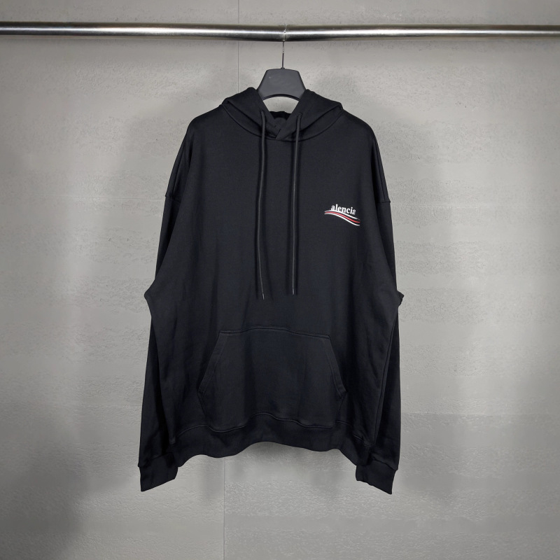 Paris High-Quality B Classic Cola Letter Print 450g Terry Sweatshirt Hoodie for Men and Women Paris High-Quality B Classic Cola Letter Print 450g Terry Sweatshirt Hoodie for Men and Women