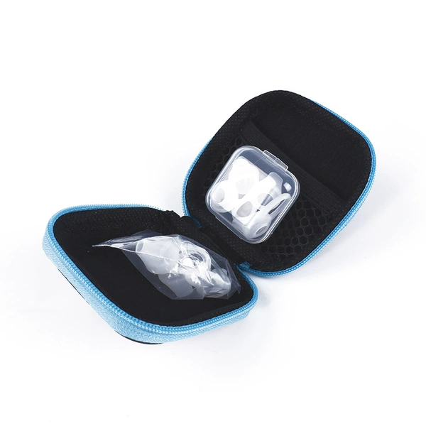 Storage box, headphones