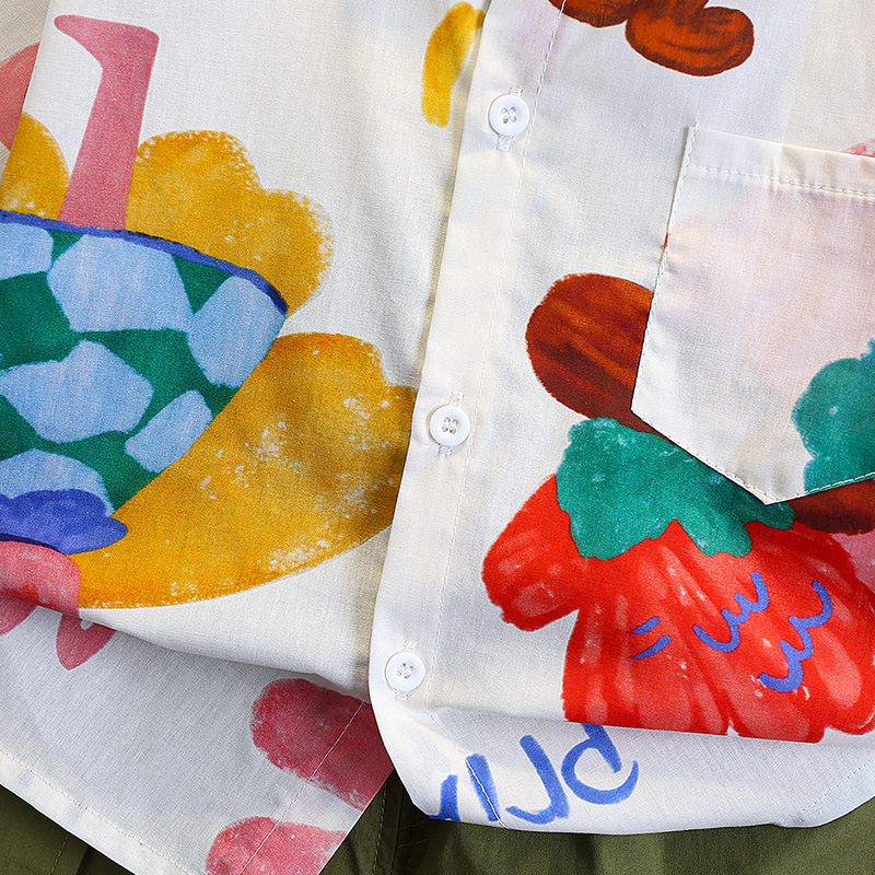 7152 Traje de verano para niños 2025 Nueva camisa coreana para niños de estilo occidental Pantalones cortos de manga corta de verano Traje de dos piezas