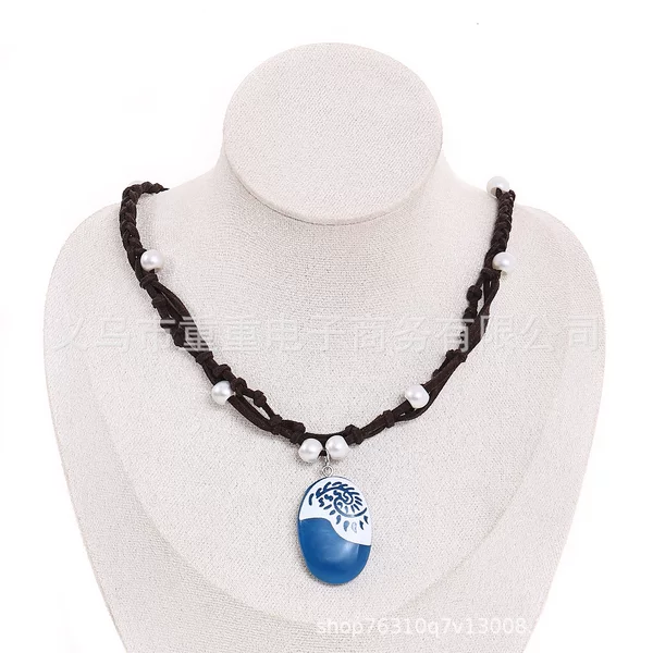European and American Style Cross-border Ocean Wonder Necklace Moana Princess Necklace Female Factory Direct Selling