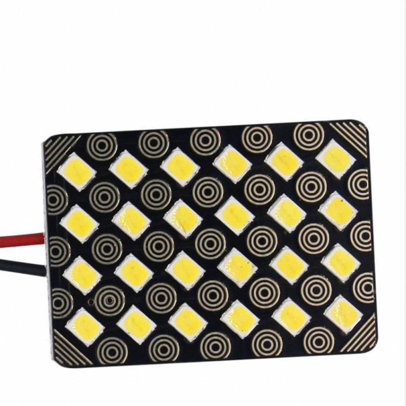 Автомобильная светодиодная плоская лампа для чтения 2835 24SMD ультра-яркая 24 световые лампы дома высокого класса 24V фургон световой панели