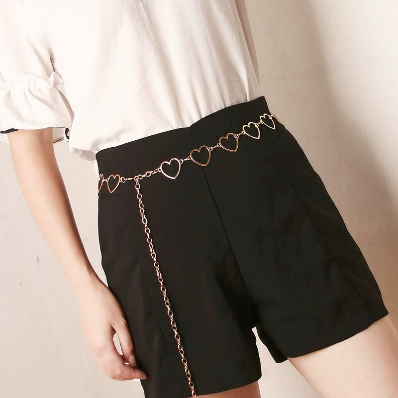 Европа и США трансграничные ювелирные изделия модная универсальная одежда аксессуары с металлическими крючками женская простая полая цепочка для любви с кисточками