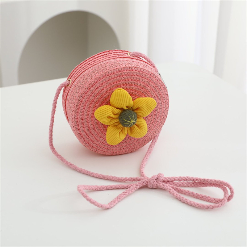 복숭아꽃 라운드백 직경 12cm