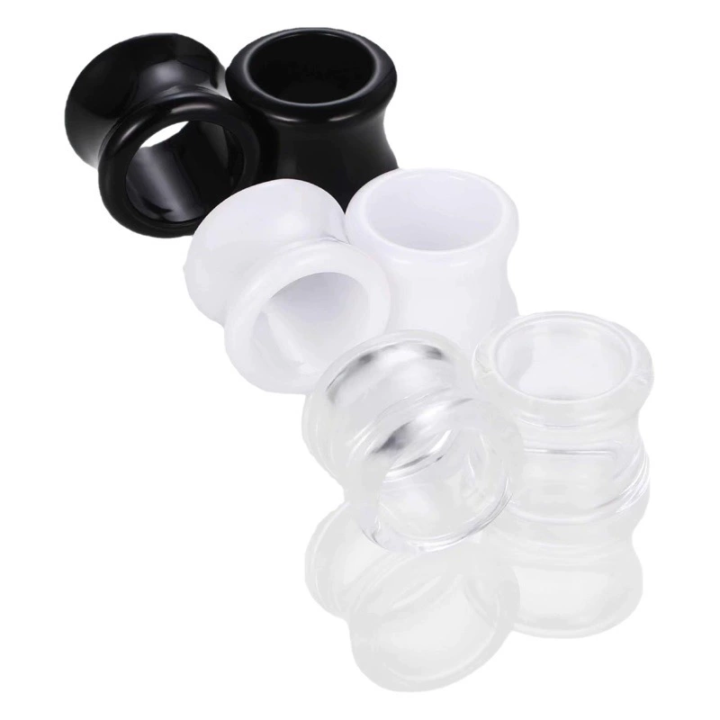 Трансграничные новые европейские и американские хип-хоп акриловые талии барабан ушная раковина полые серьги-расширители ушей многоразмерные проколы в наличии