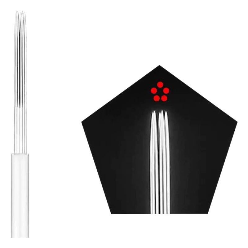 PCL подлинные товары игла для татуировки ручное закрытие вокруг трех игл туман бровь Magic Needle три круглые иглы для бровей Круглый инструмент с пятью иглами